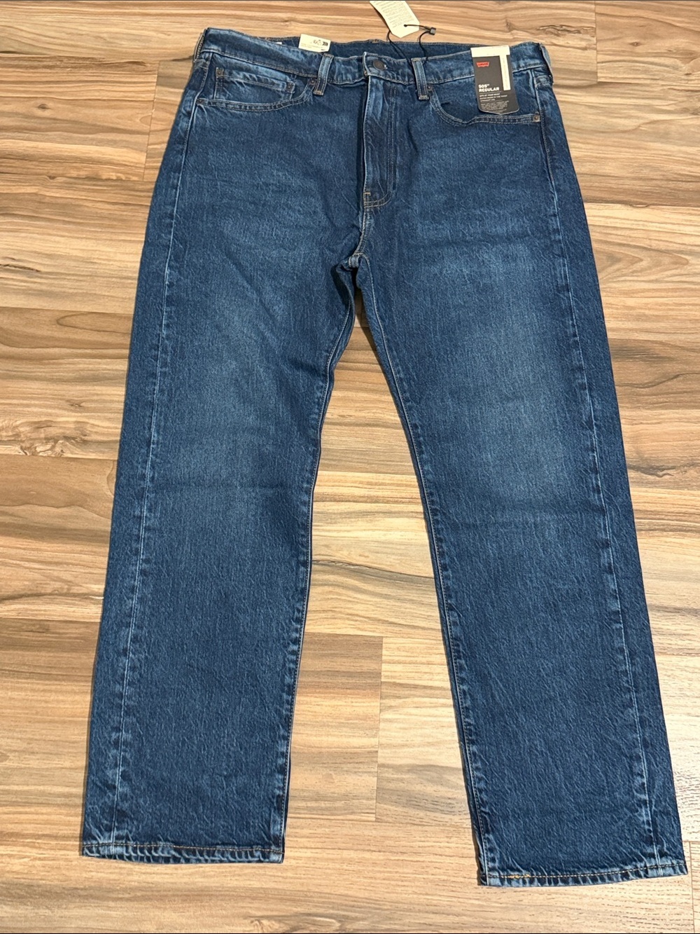 Levis Mens 505 Jeans 36x30 Medium Wash Regular Fit Straight Leg NWT